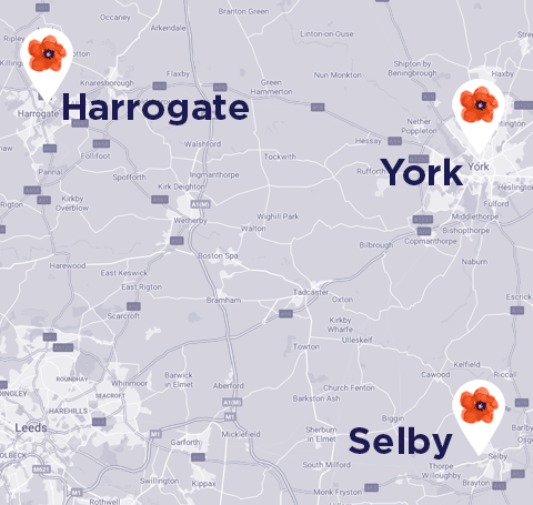 St Margaret's Homecare Locations in Harrogate, York and Selby